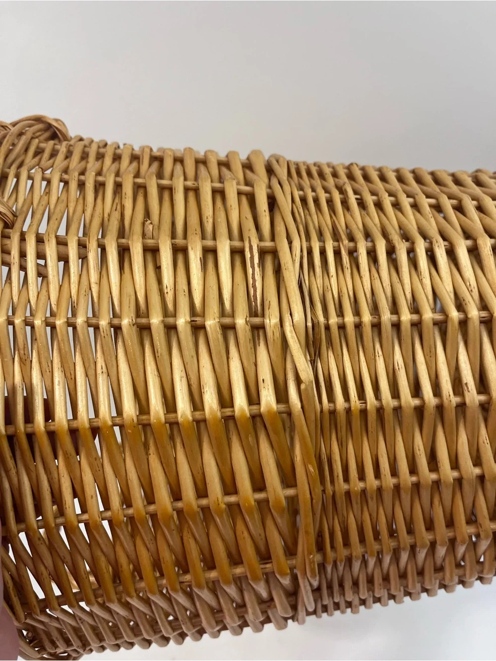 Vintage Wicker Basket Large 13” handles